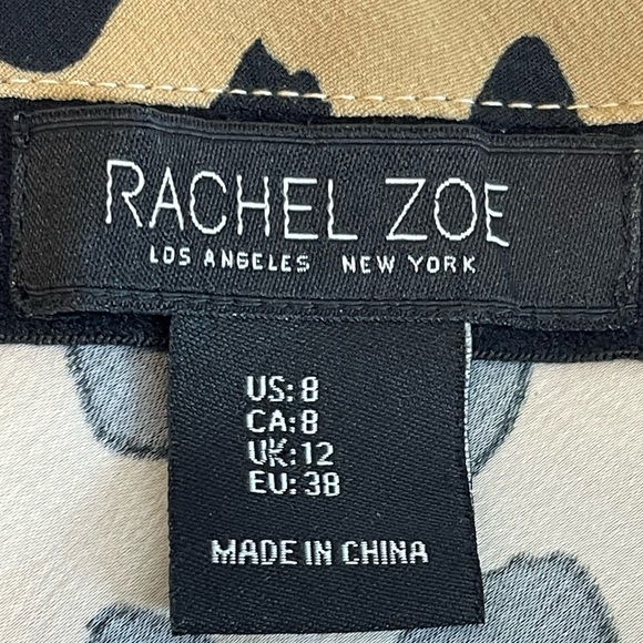 RACHEL ZOE LEOPARD PRINT MIDI SLIP SKIRT SIZE 8 - Picture 4 of 11